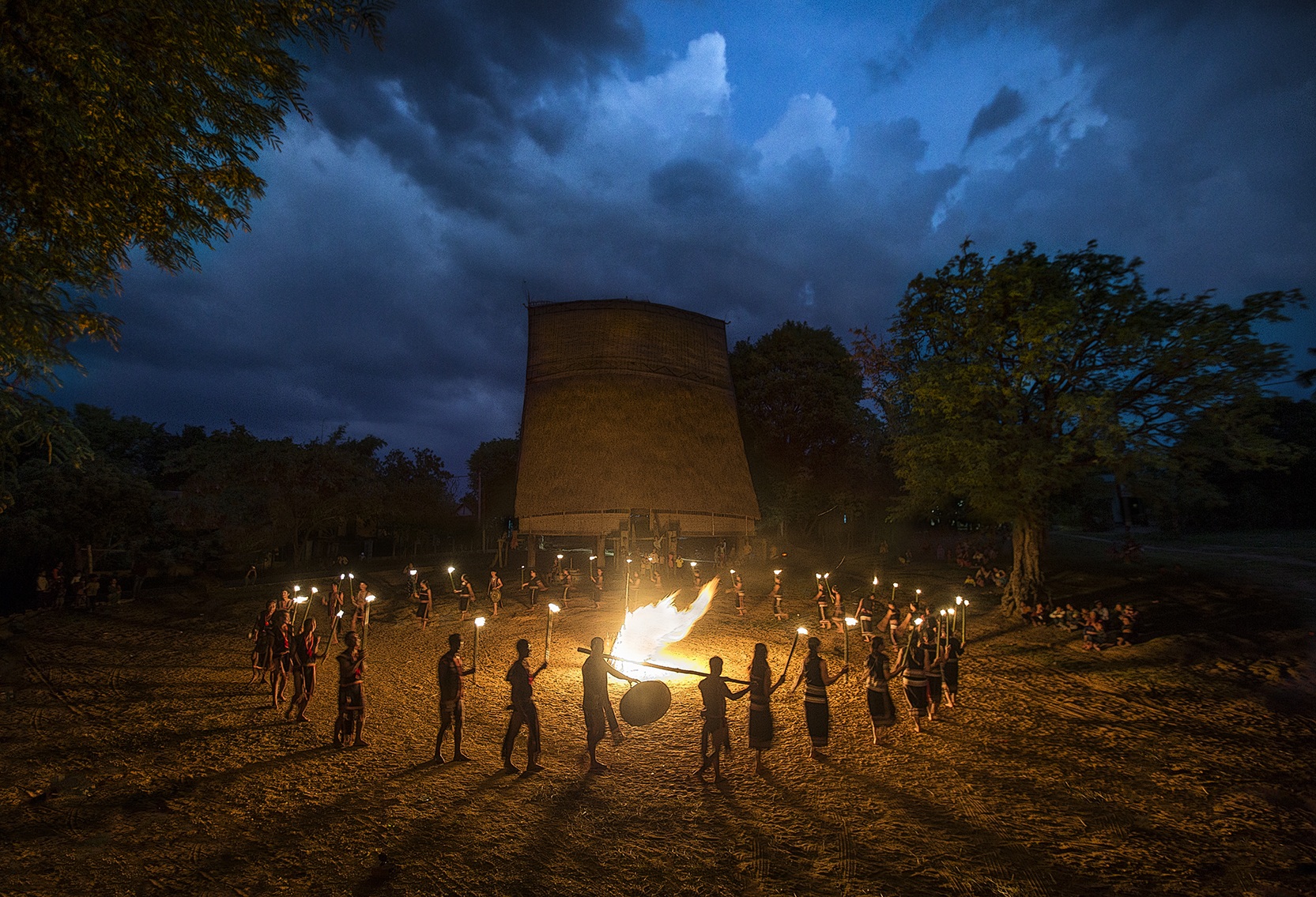Sacred bronze gongs echo through ethnic villages during ceremonial gatherings