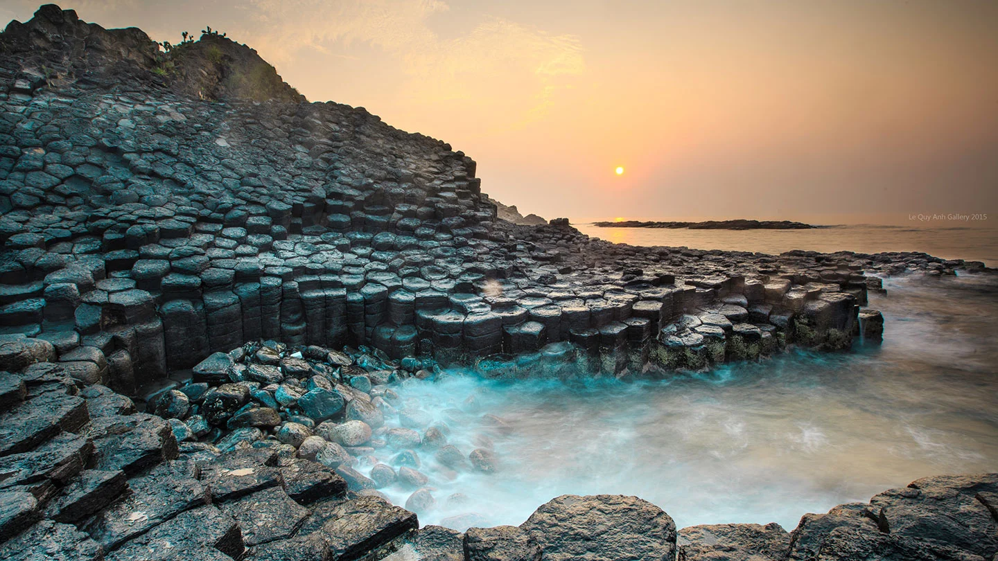 Ganh Da Dia Interlocking Volcanic Basalt Stone Plates Phu Yen